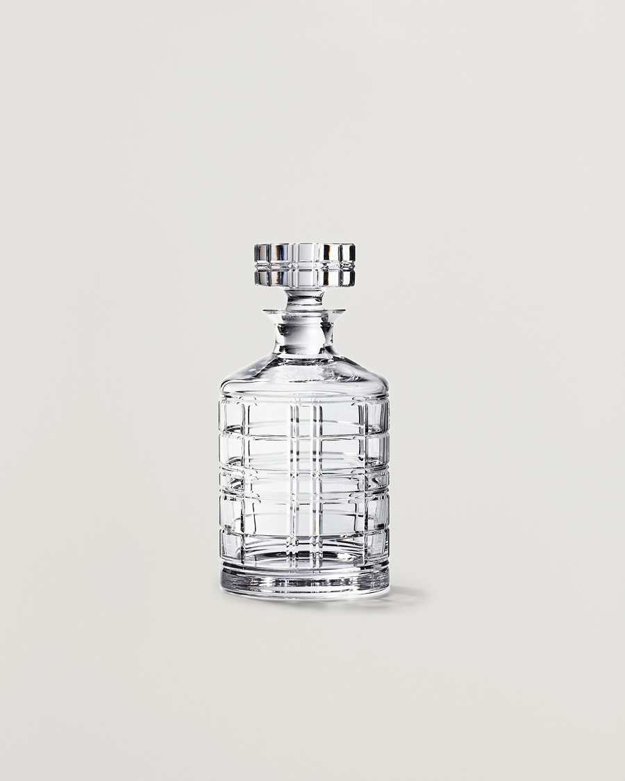 Ralph Lauren Home Hudson Plaid Crystal Decanter Clear – Transparente
