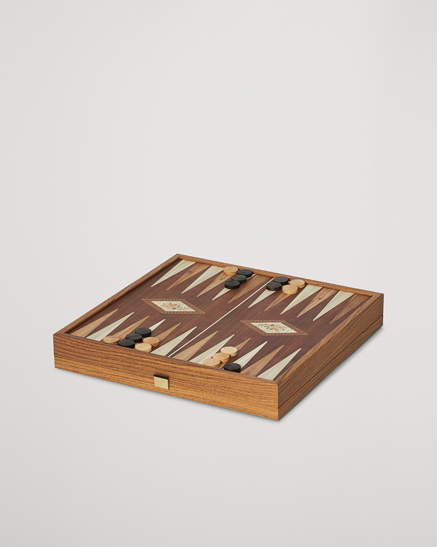 Manopoulos Chess/Backgammon Combo Game – Marrón