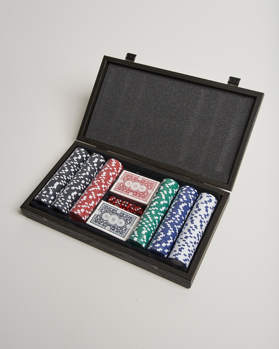 Manopoulos Wooden Poker Case Black – Negro