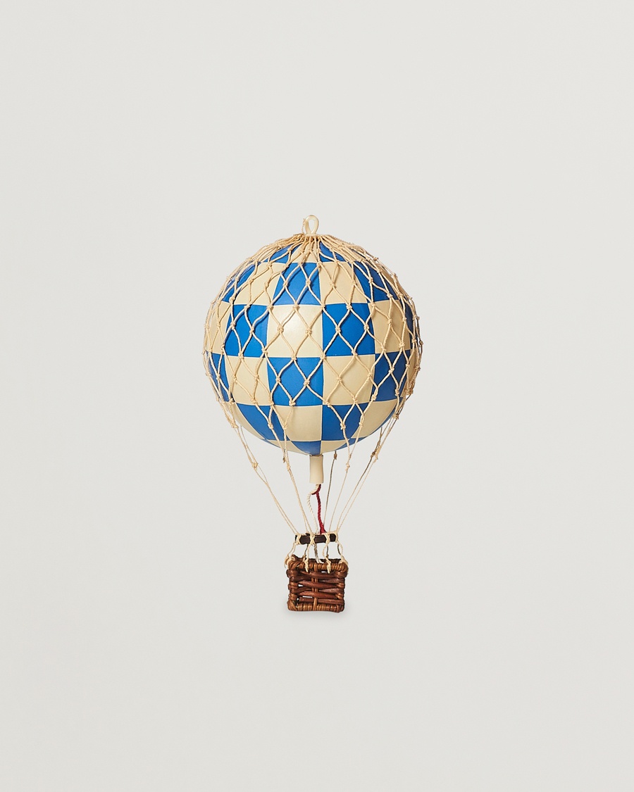 Authentic Models Floating The Skies Balloon Check Blue – Azul