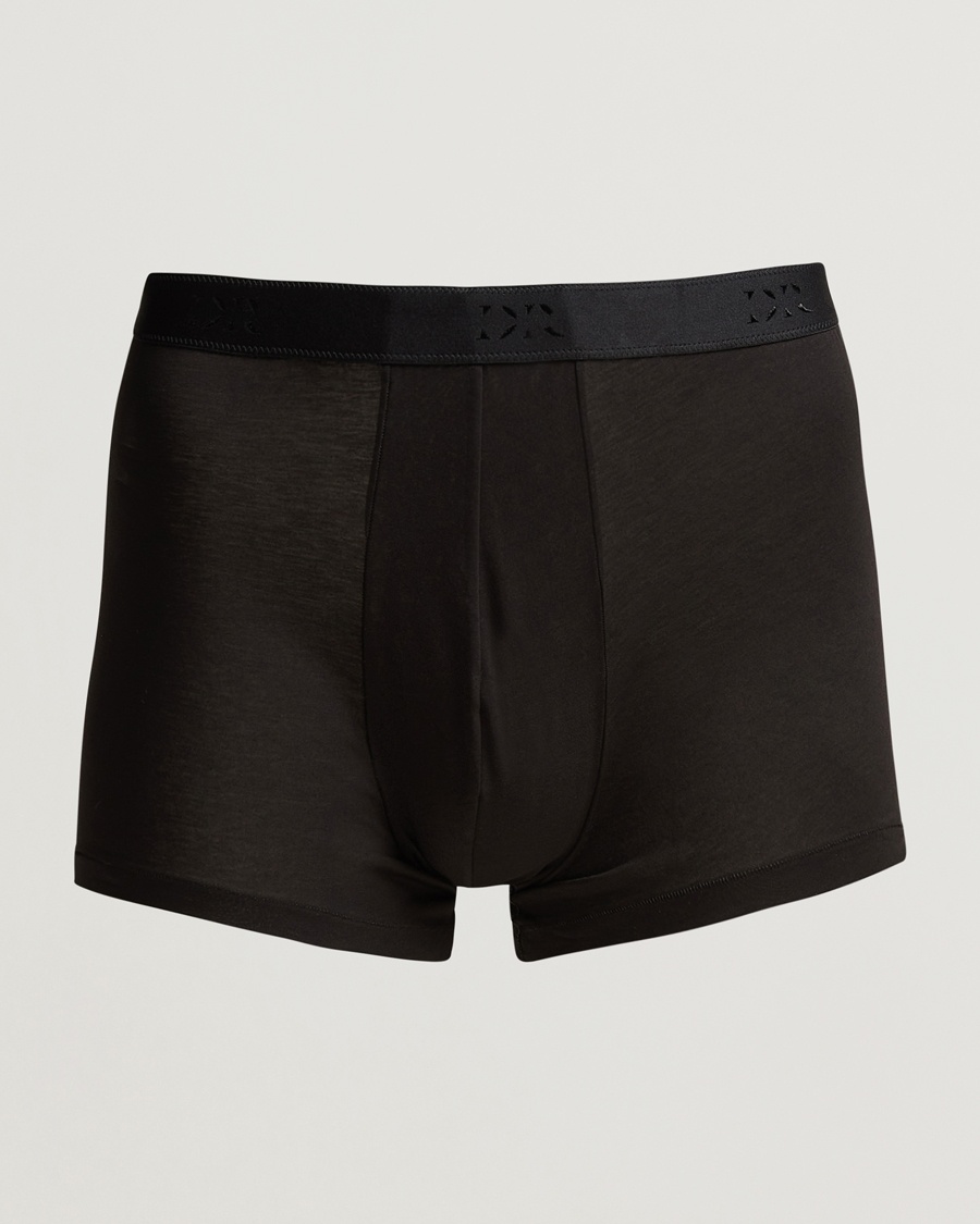 Derek Rose Pima Cotton Stretch Trunk Black – Negro