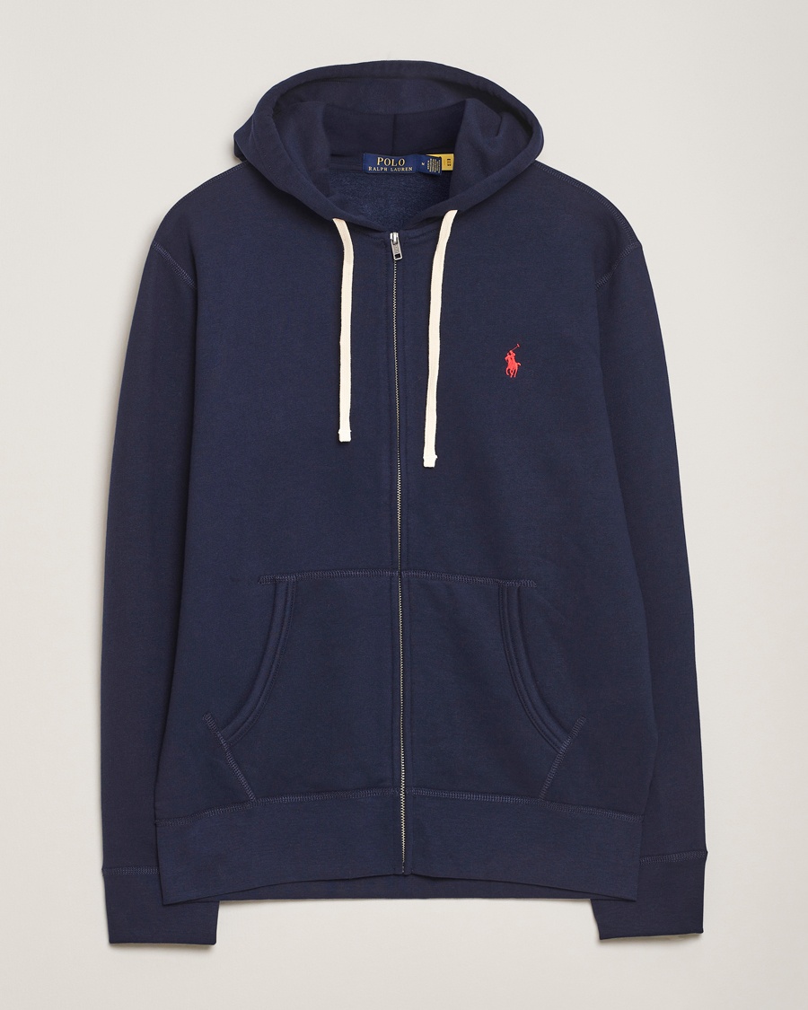 Polo Ralph Lauren Fleece Full Zip Hoodie Cruise Navy – Azul