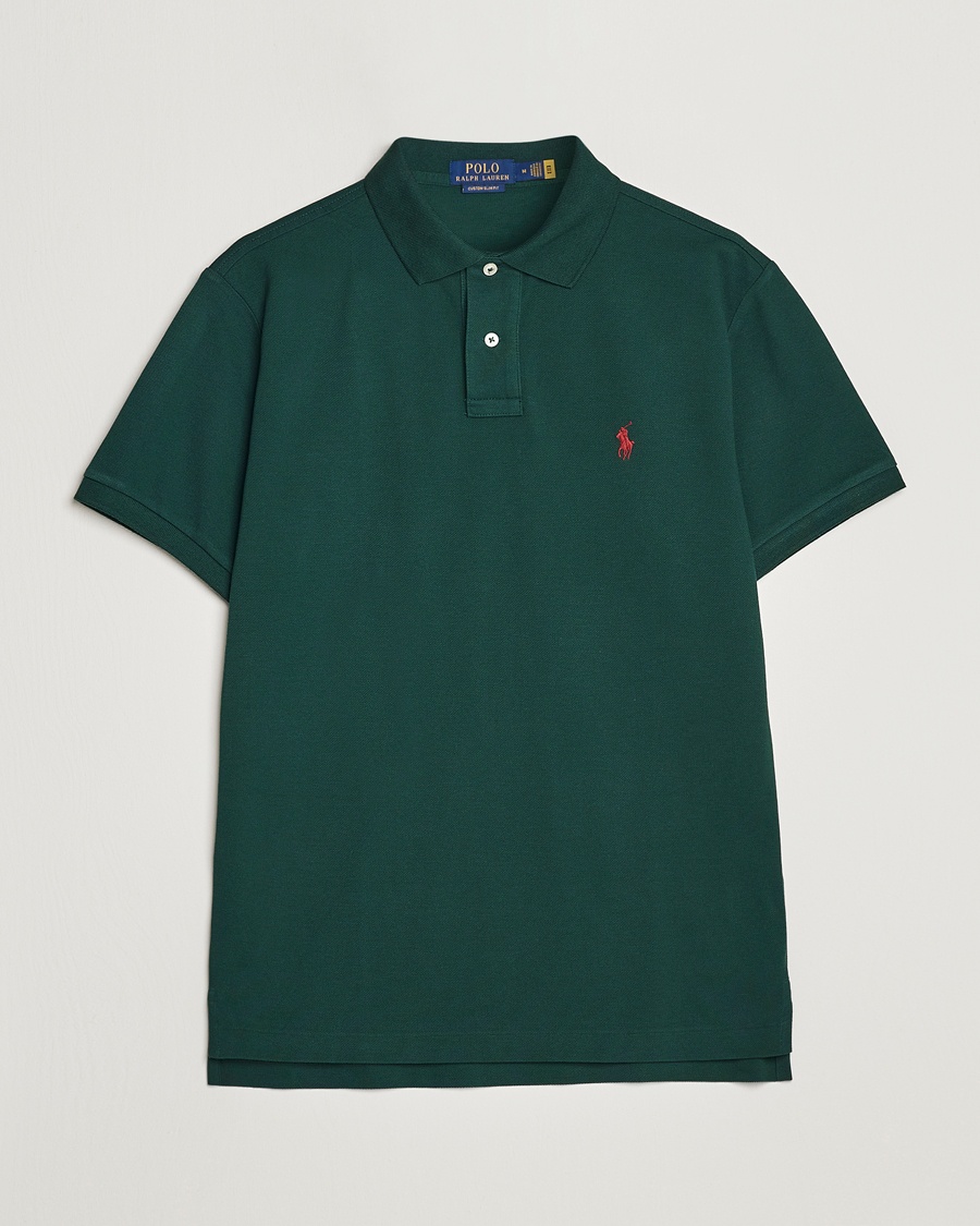 Polo Ralph Lauren Custom Slim Fit Polo College Green – Verde