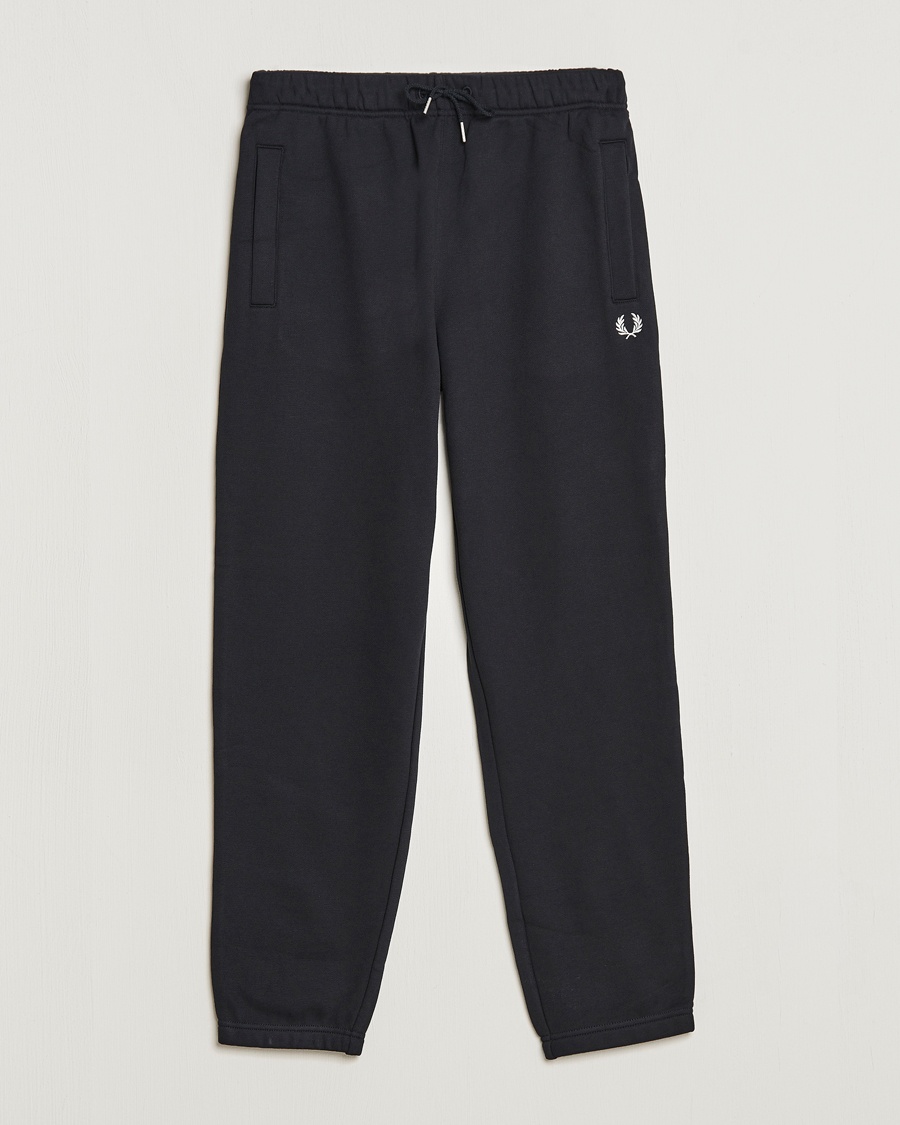 Fred Perry Loopback Sweatpants Black – Negro