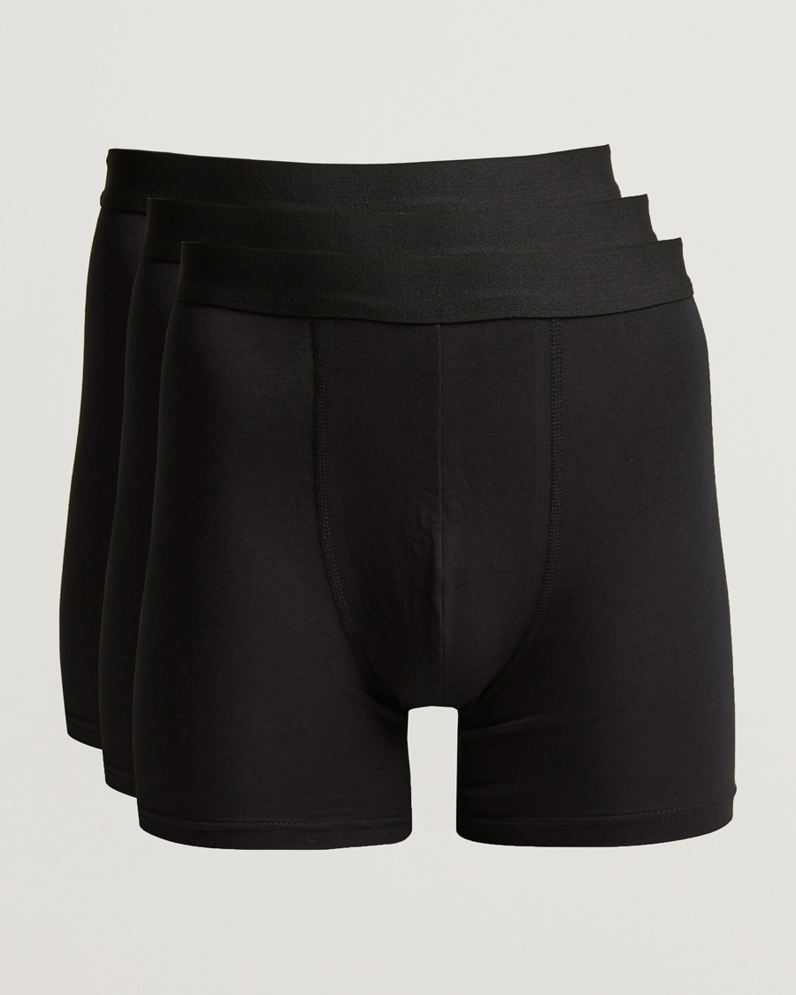 Bread & Boxers 3-Pack Long Boxer Brief Black – Negro