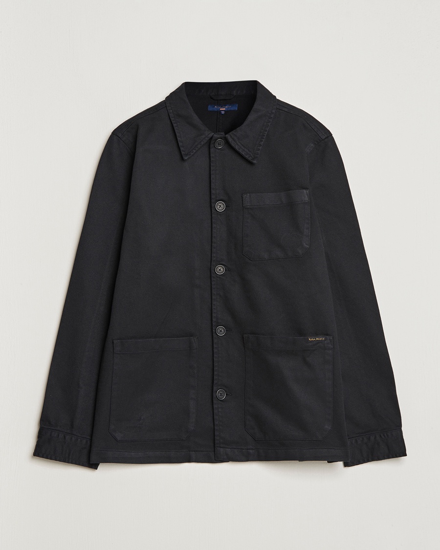 Nudie Jeans Barney Worker Overshirt Black – Negro