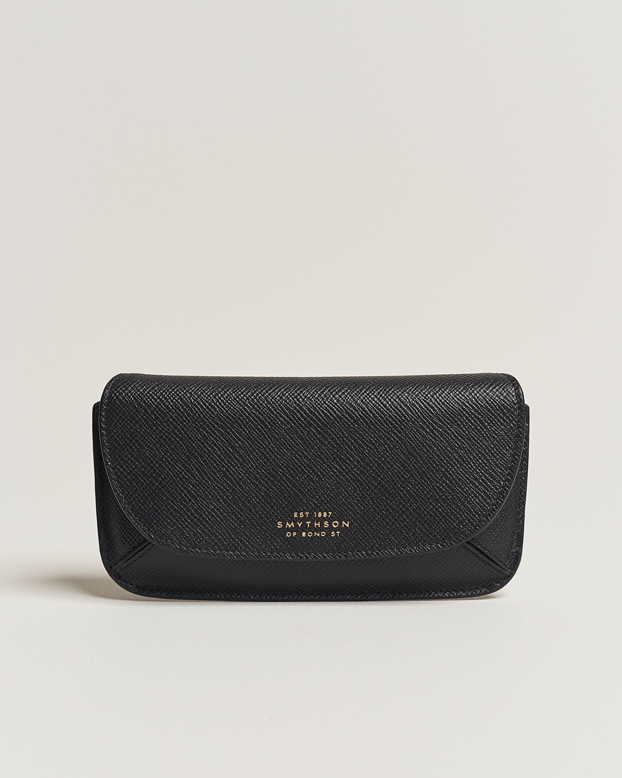 Smythson Panama Hard Sunglasses Case Black – Negro