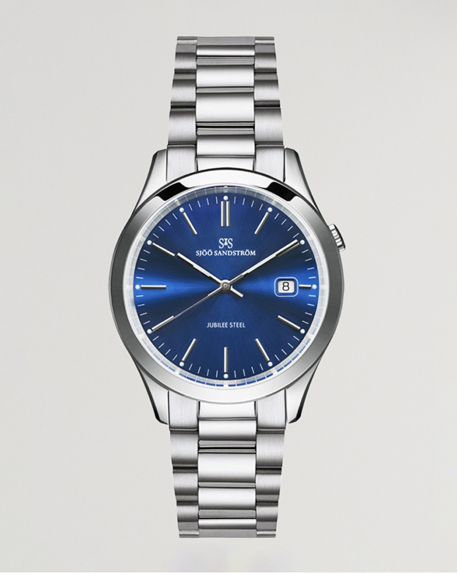 Sjöö Sandström Jubilee Steel Quartz 40mm Blue/Steel – Azul