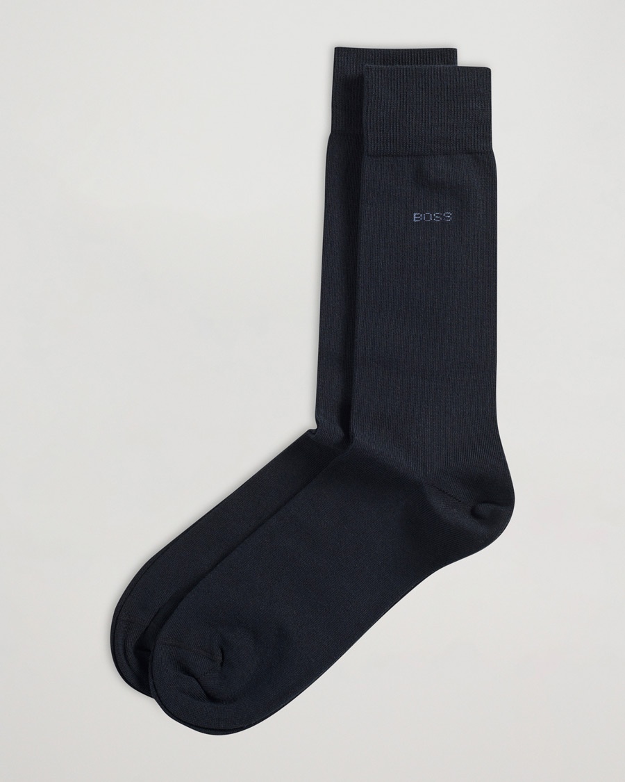 BOSS BLACK 2-Pack RS Uni Socks Dark Blue – Azul