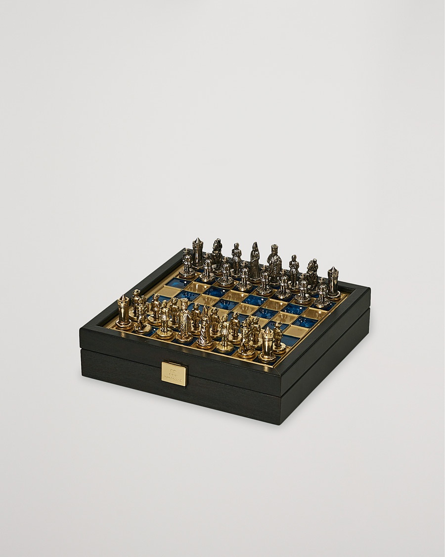 Manopoulos Byzantine Empire Chess Set Blue – Azul