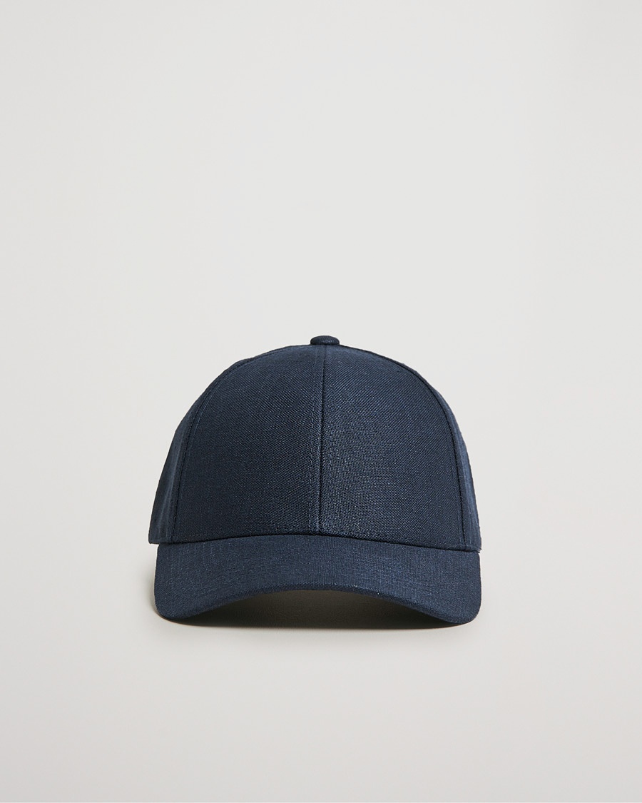 Varsity Headwear Linen Baseball Cap Deep Sea Navy – Azul