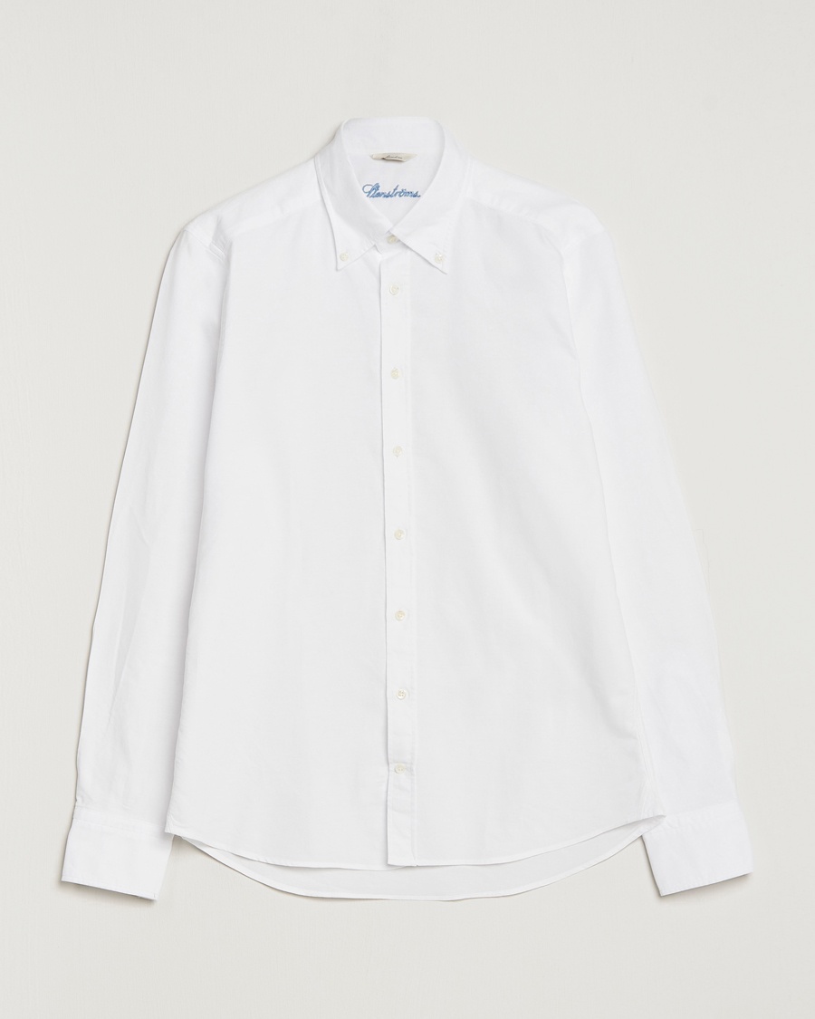 Stenströms Slimline Oxford Shirt White – Blanco