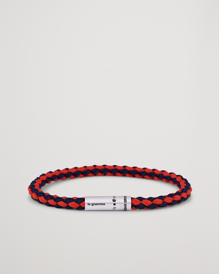 LE GRAMME X Orlebar Brown Nato Bracelet Navy/Red – Rojo