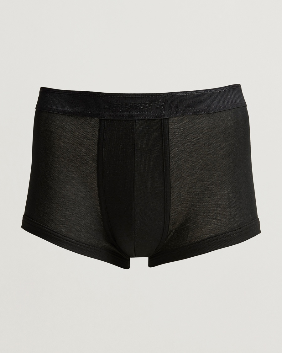 Zimmerli of Switzerland Mercerized Cotton Boxer Briefs Black – Negro