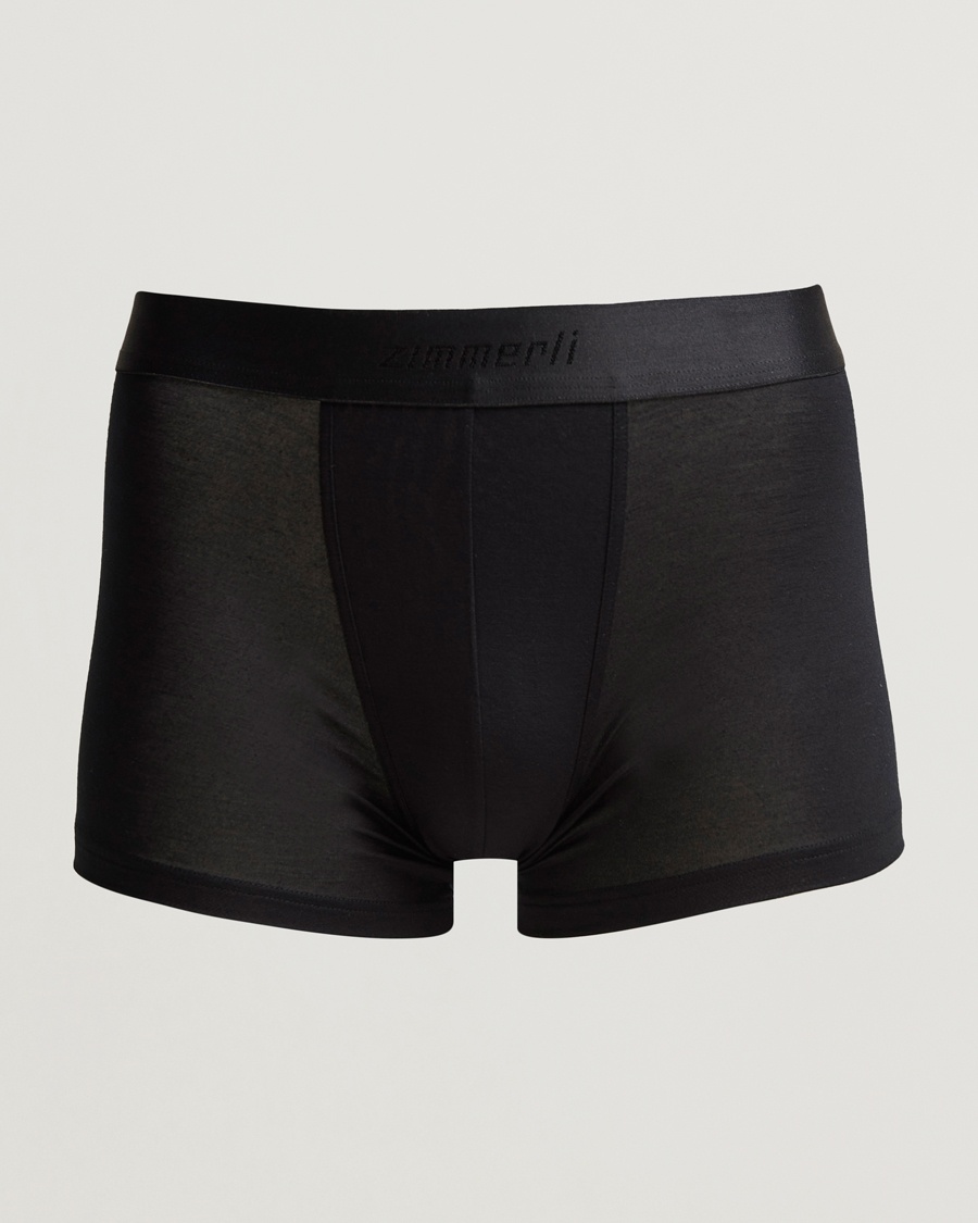 Zimmerli of Switzerland Micro Modal Boxer Briefs Black – Negro