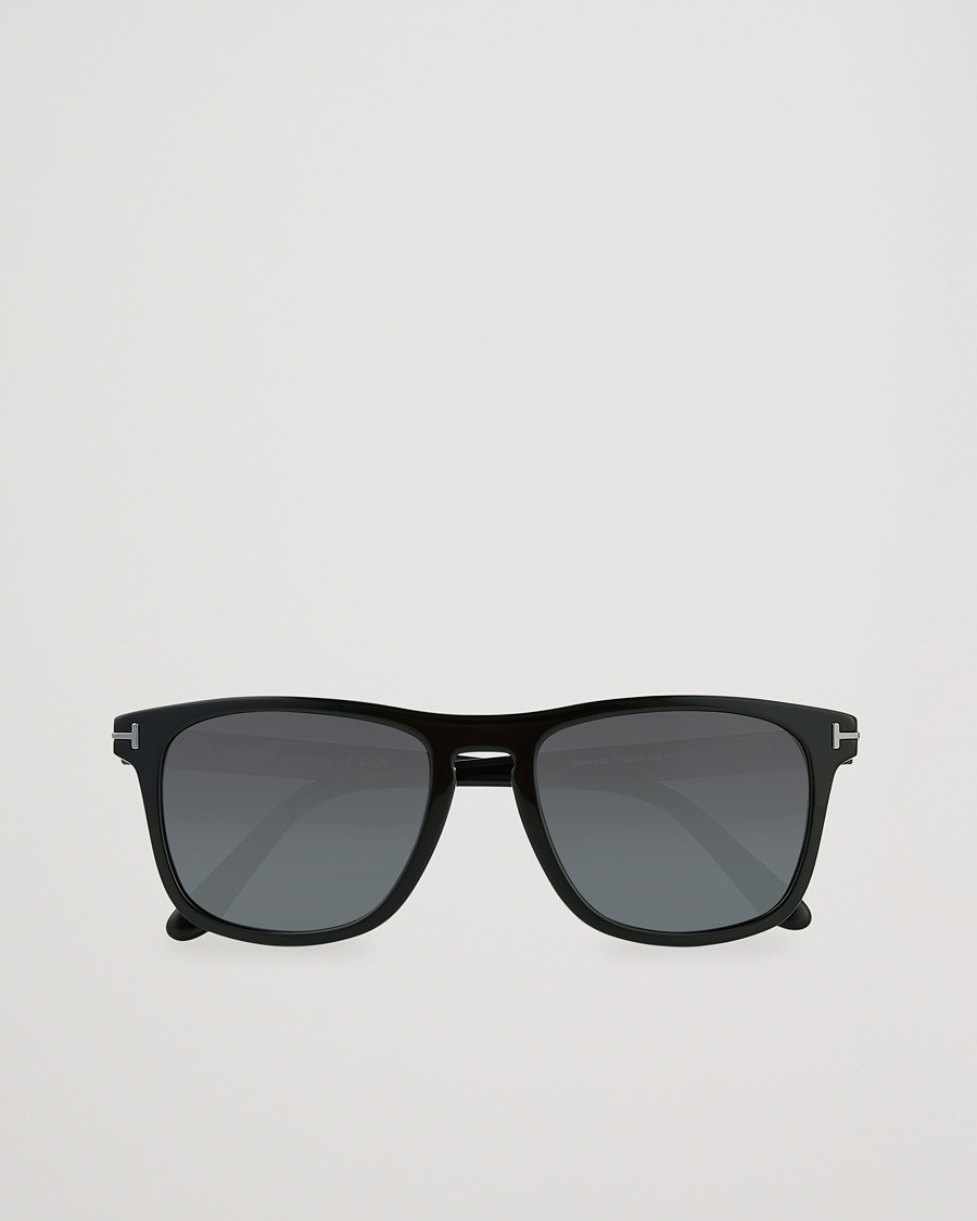Tom Ford Gerard Polarized Sunglasses Shiny Black/Smoke – Negro