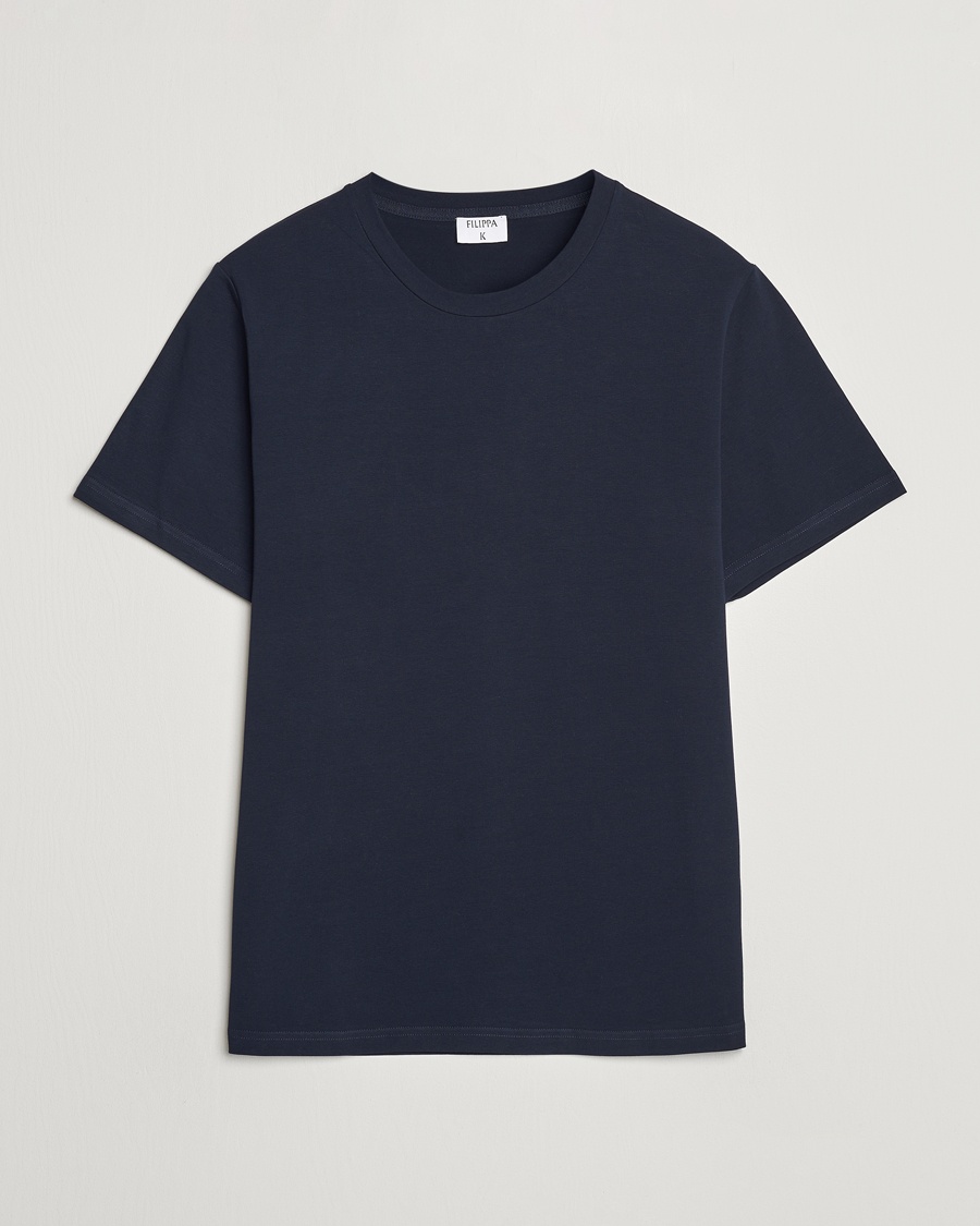 Filippa K Soft Lycra Tee Navy – Azul