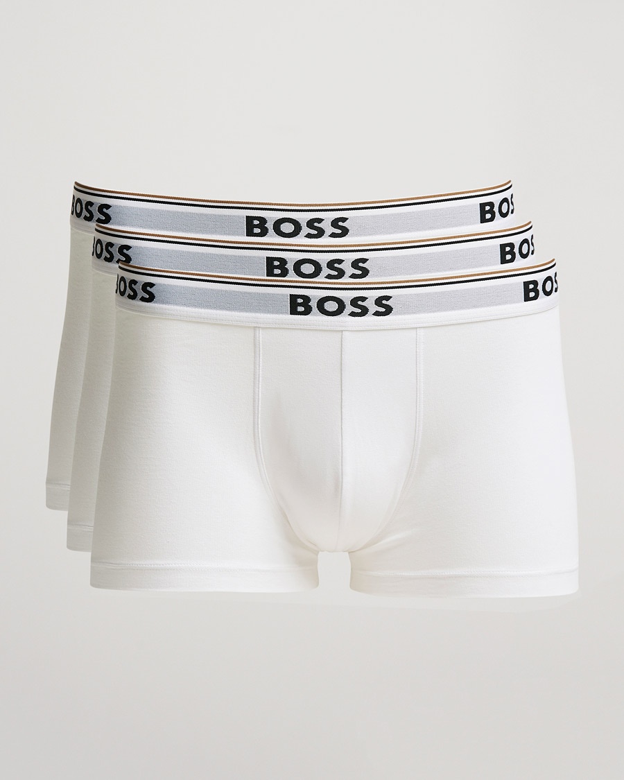 BOSS BLACK 3-Pack Trunk Boxer Shorts White – Blanco