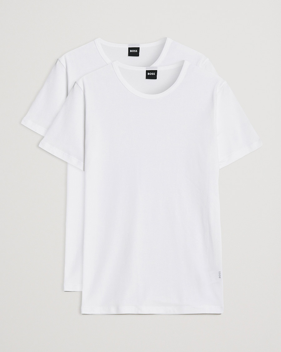 BOSS BLACK 2-Pack Crew Neck Slim Fit T-Shirt White – Blanco