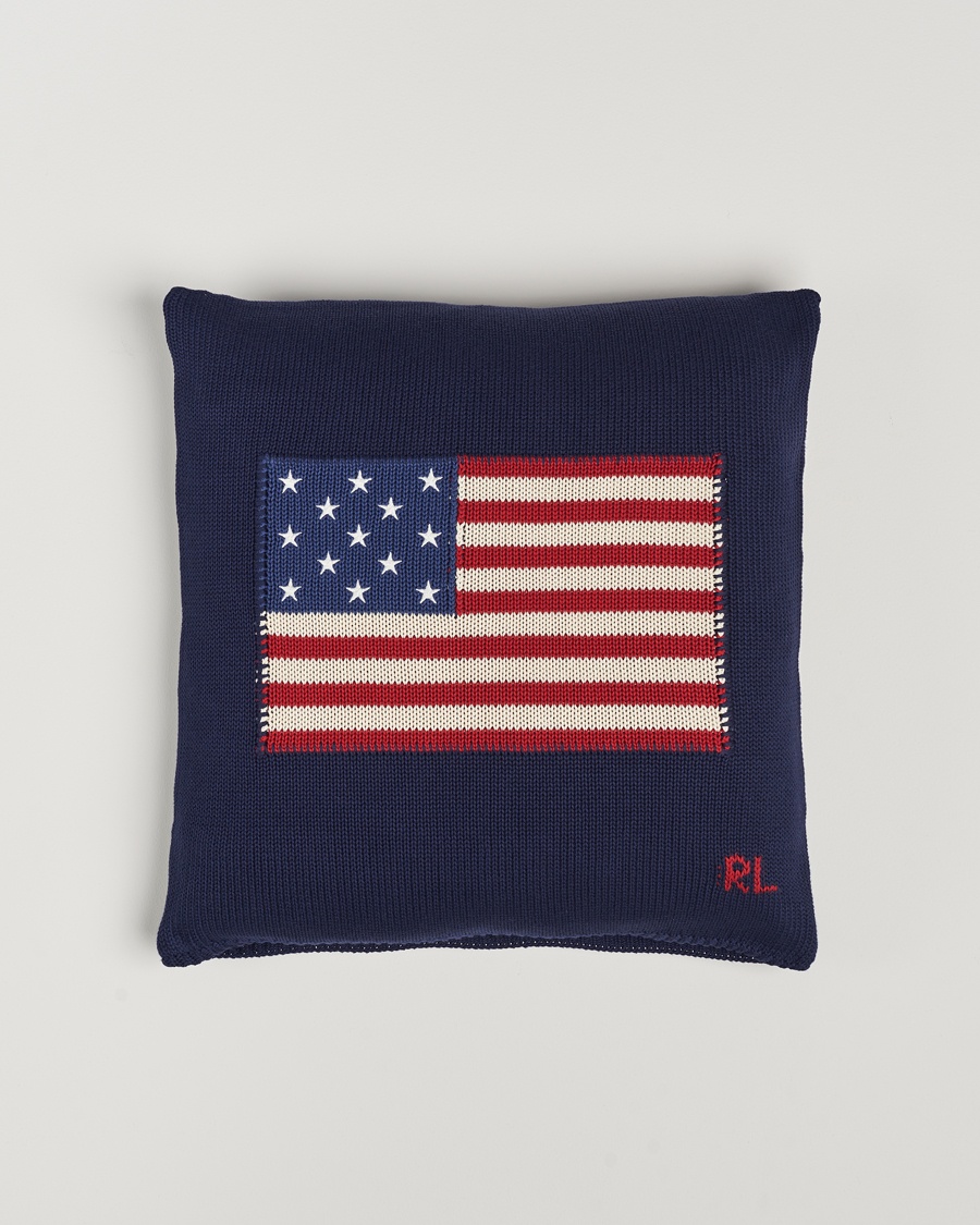 Ralph Lauren Home RL Flag 50x50 cm Throw Pillow Navy – Azul