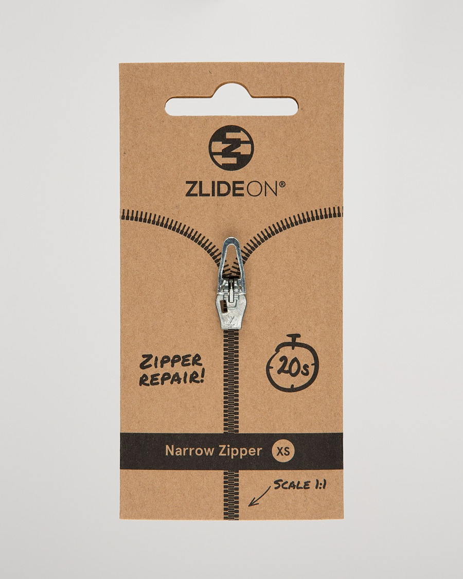ZlideOn Narrow Zipper Silver XS – Plata