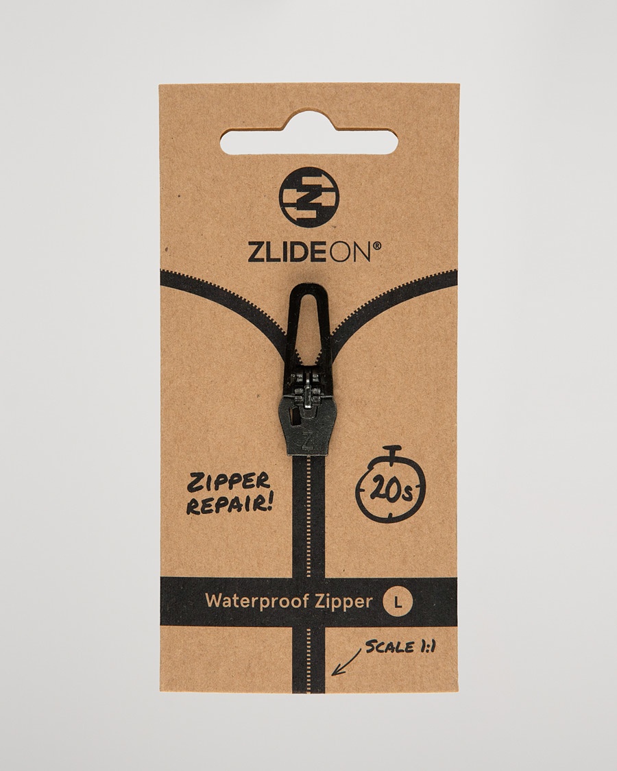 ZlideOn Waterproof Zipper Black L – Negro