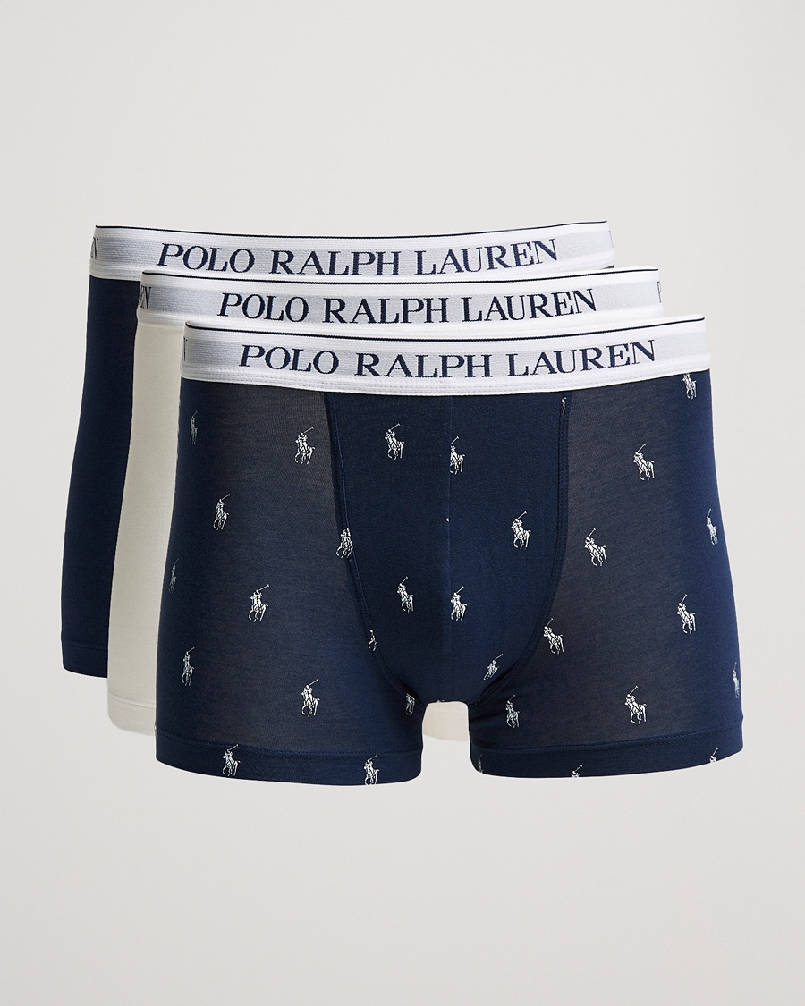 Polo Ralph Lauren 3-Pack Trunk Navy/White/Navy – Azul