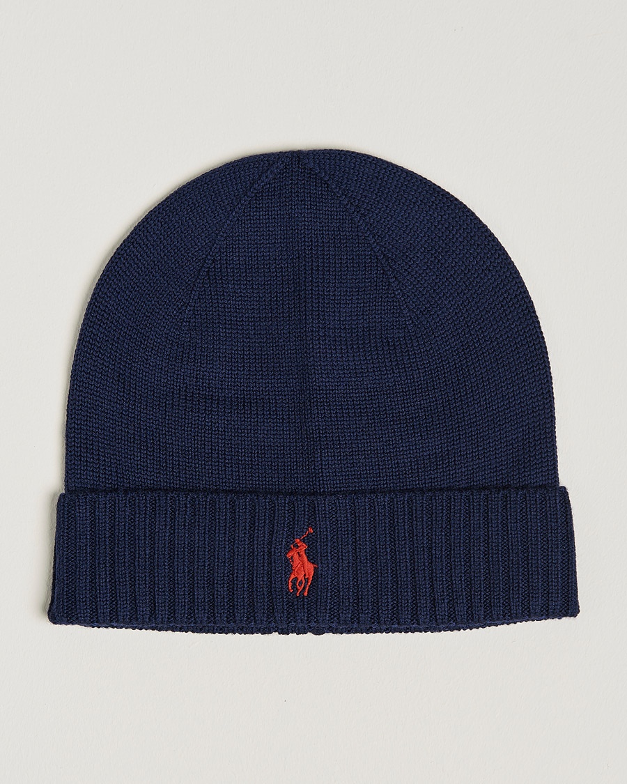 Polo Ralph Lauren Merino Beanie Hunter Navy – Azul