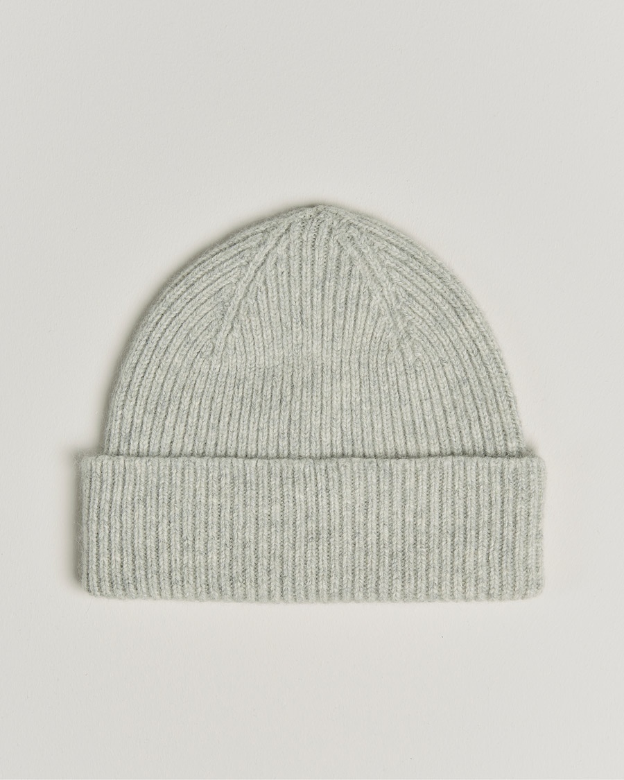 Le Bonnet Lambswool/Caregora Beanie Silver – Gris