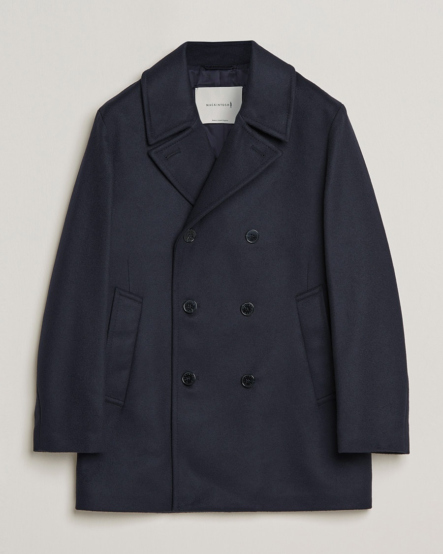 Mackintosh Dalton Wool/Cashmere Peacoat Navy – Azul