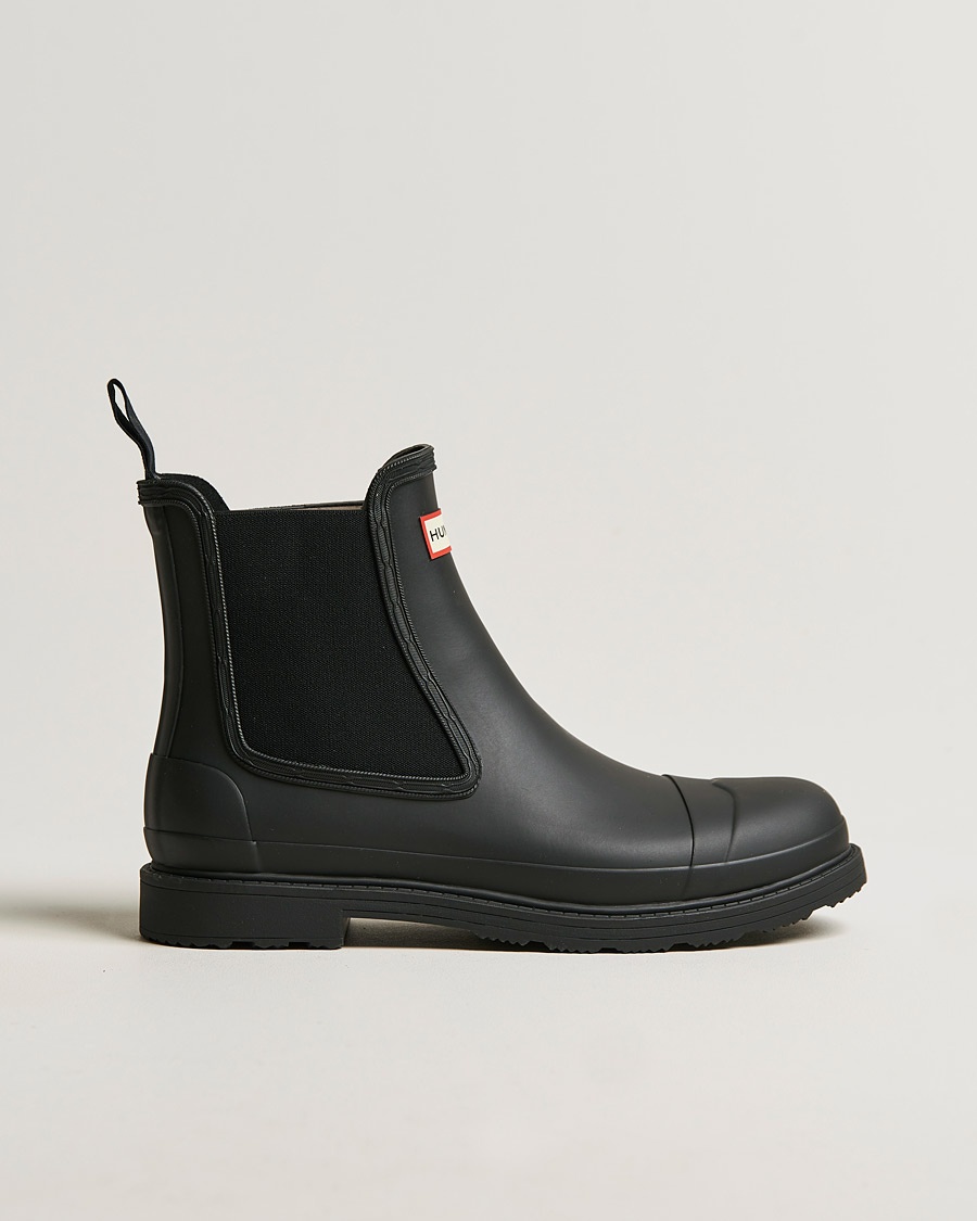 Hunter Boots Commando Chelsea Boot Black – Negro