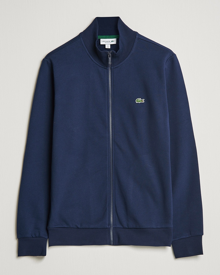 Lacoste Full Zip Sweater Navy – Azul
