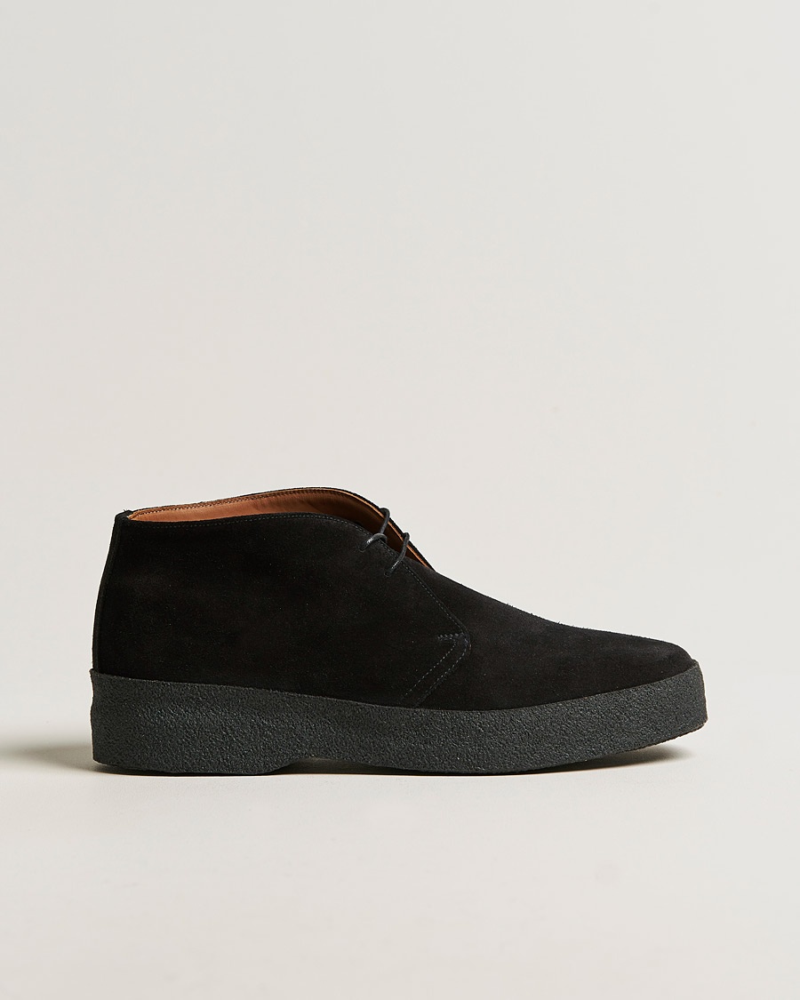 Sanders Sam Chukka Boot Black Suede – Negro