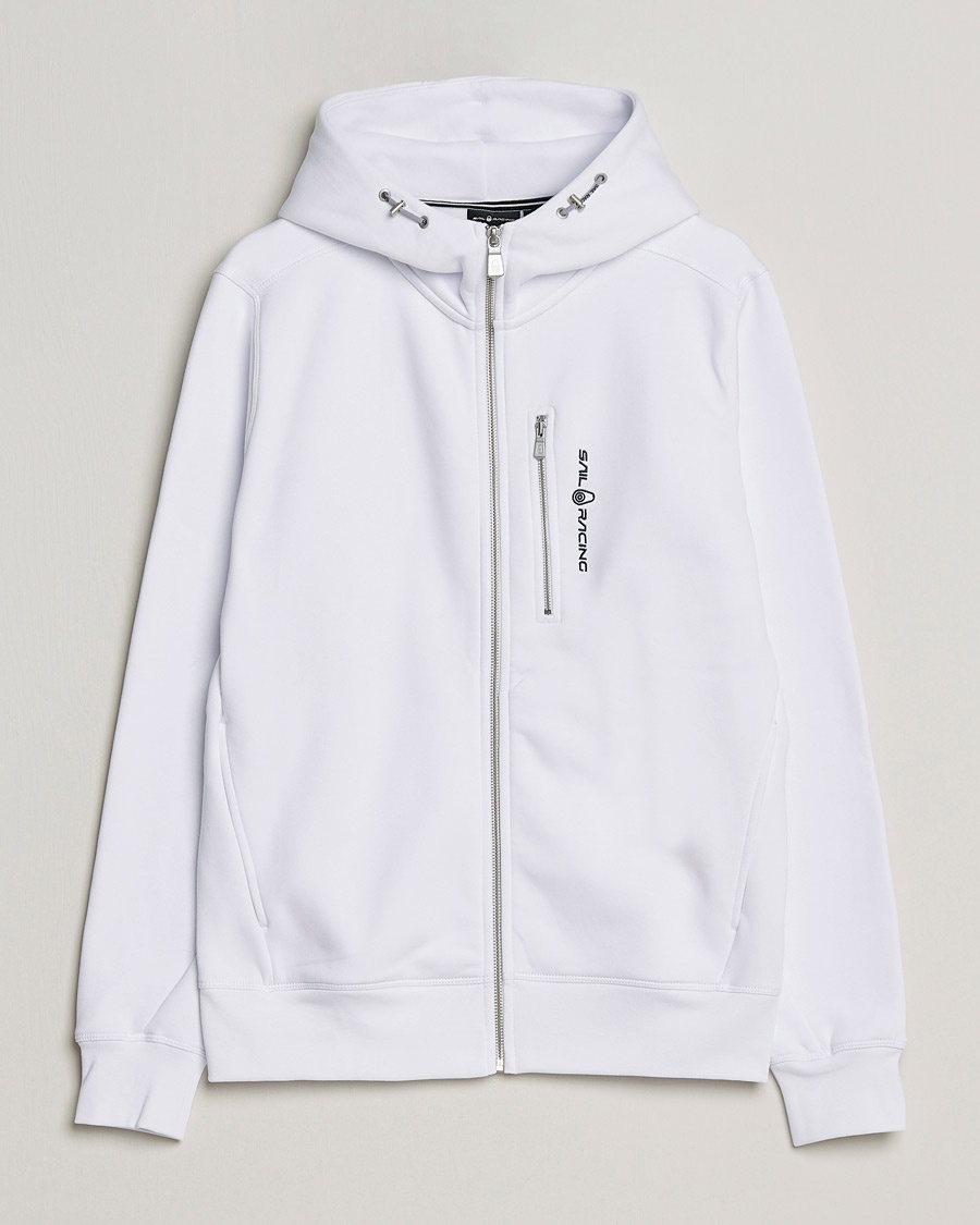 Sail Racing Bowman Full Zip Hoodie White – Blanco