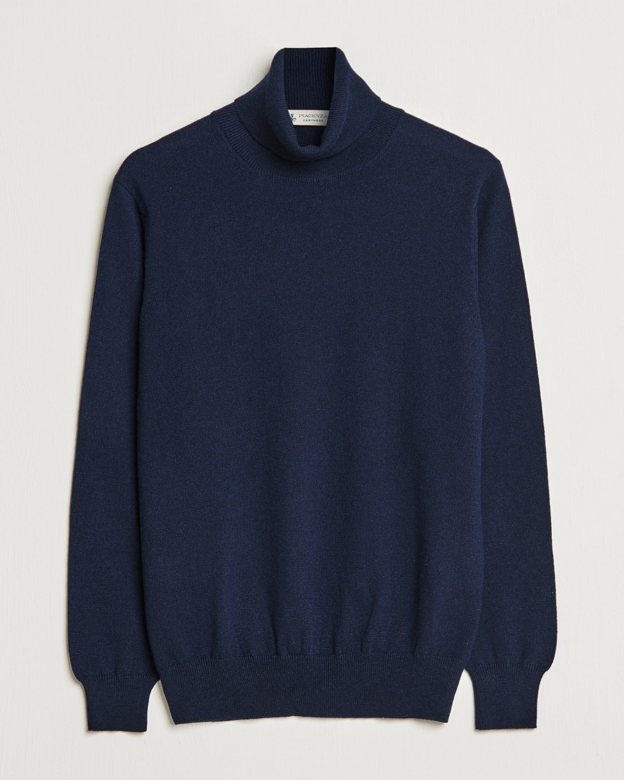 Piacenza Cashmere Cashmere Rollneck Sweater Navy – Azul