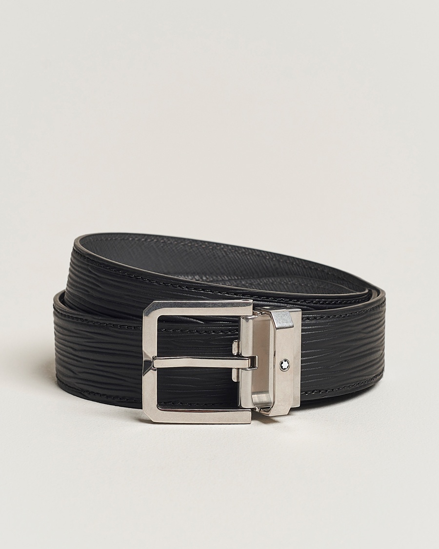 Montblanc 35mm Leather Belt Black – Negro