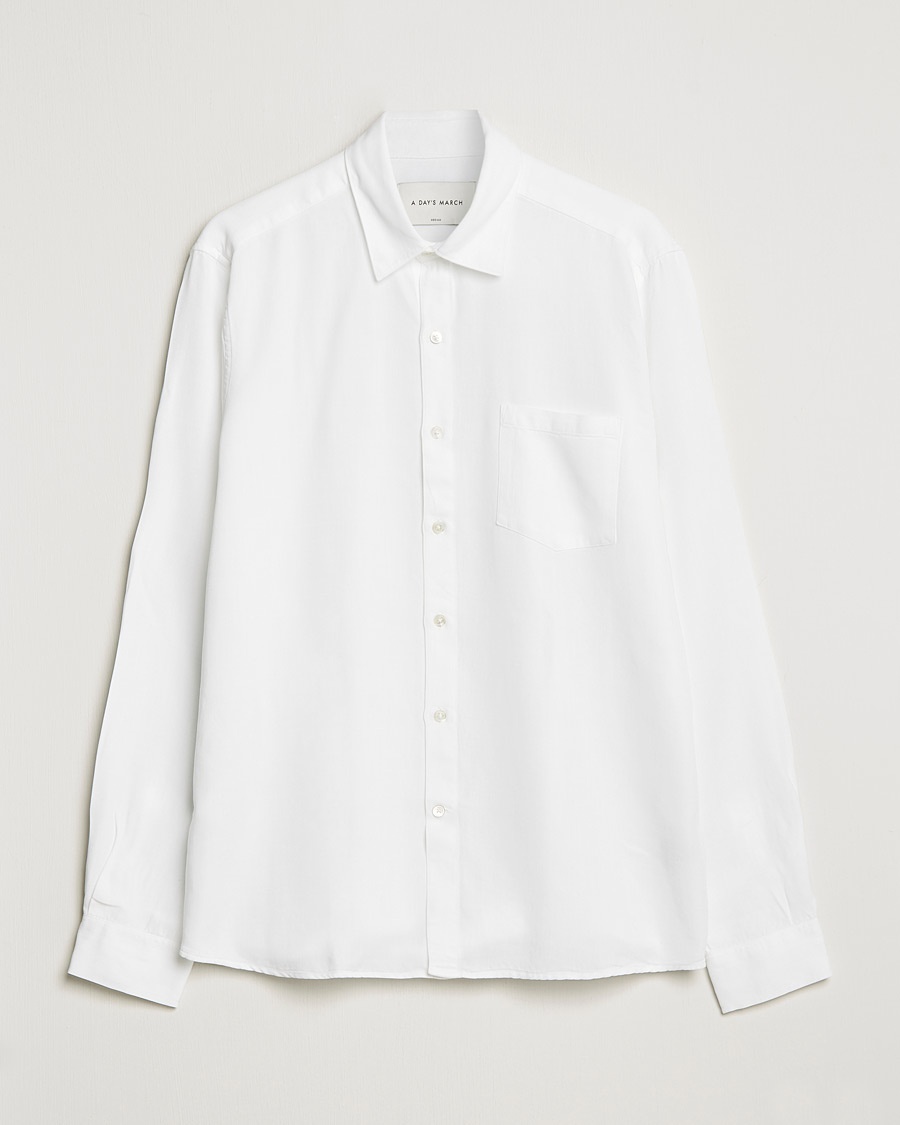 A Day's March Daintree Lyocell Shirt White – Blanco
