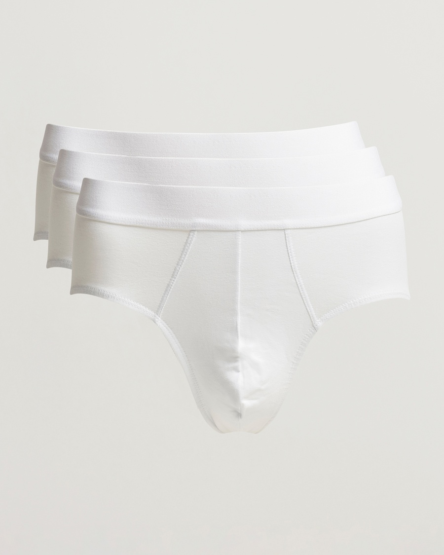 Bread & Boxers 3-Pack Brief White 3 – Blanco