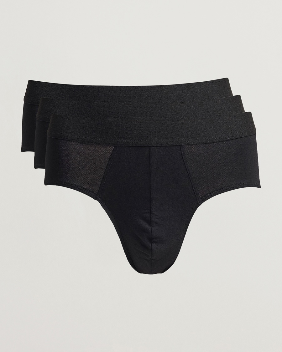 Bread & Boxers 3-Pack Brief Black – Negro