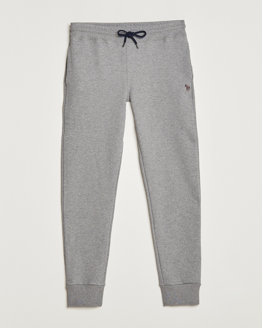 PS Paul Smith Zebra Organic Cotton Sweatpants Grey Melange – Gris