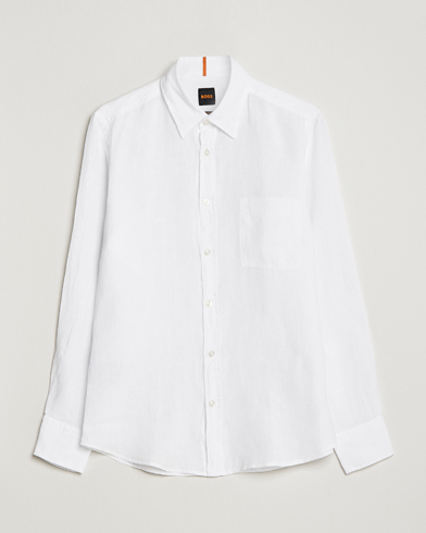 Relegant Linen Shirt White