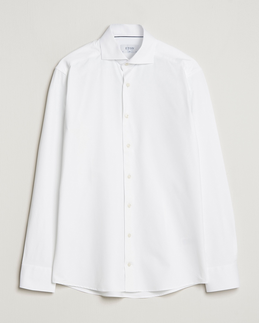 Eton Slim Fit Four Way Stretch Shirt White – Blanco