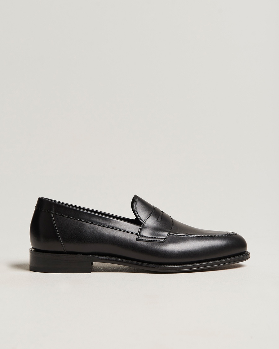 Loake 1880 Hornbeam Eco Penny Loafer Black Calf – Negro