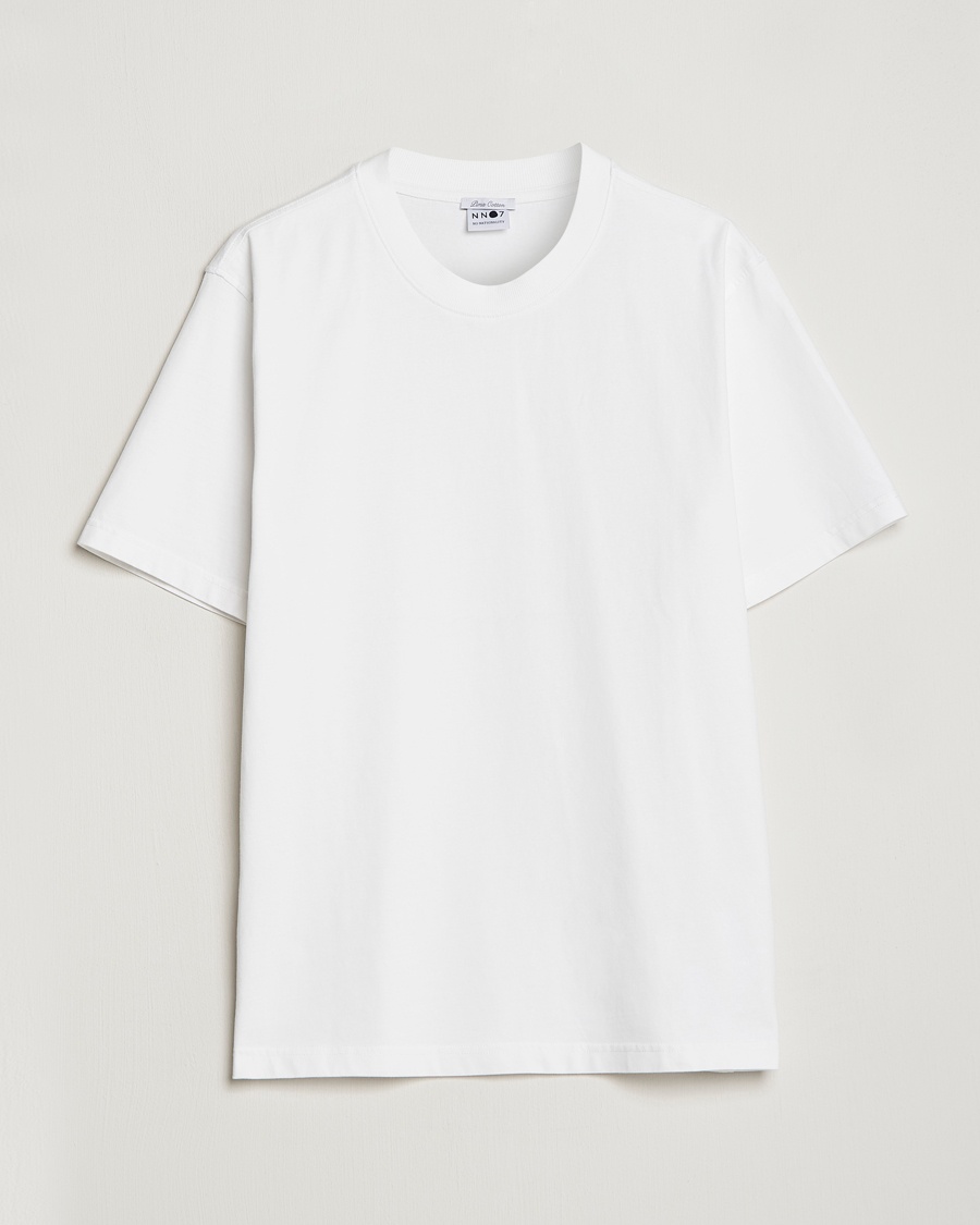 NN07 Adam Pima Crew Neck T-Shirt White – Blanco