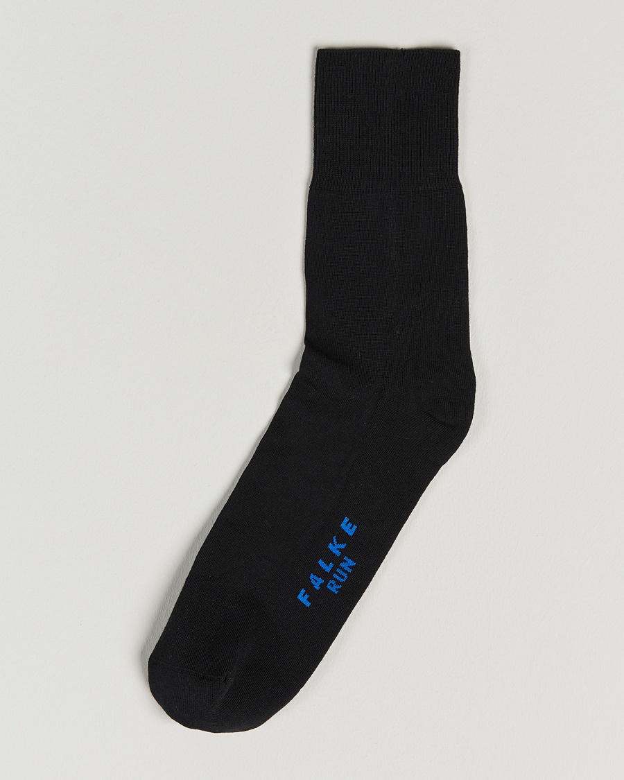 Falke Run Cushioned Sport Sock Black – Negro