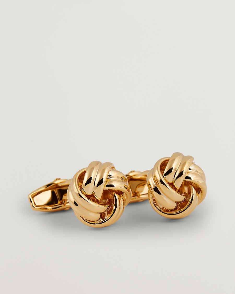Amanda Christensen Knot Cufflink & Shirt Studs Set Gold – Oro