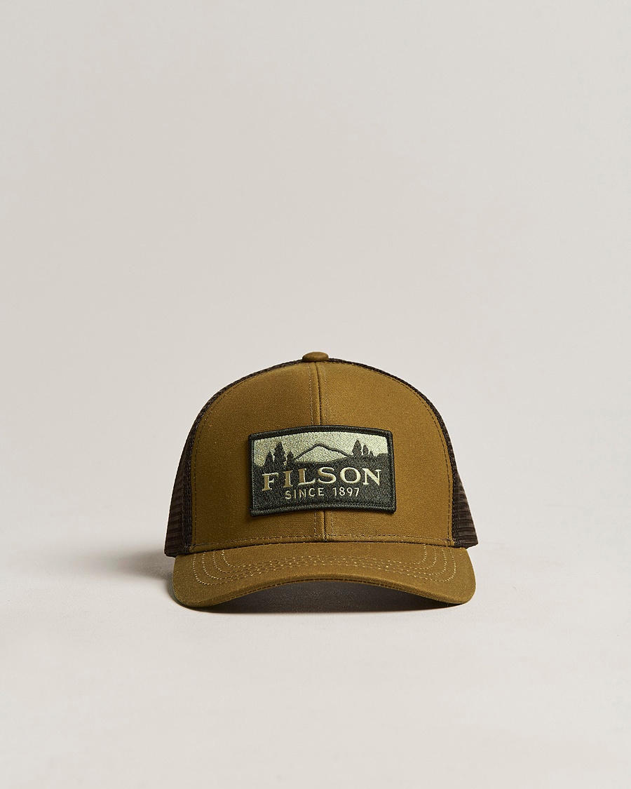 Filson Logger Mesh Cap Dark Tan – Marrón
