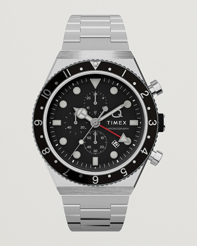  Time Zone Chronograph 40mm Black Dial