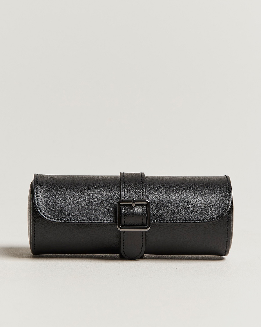 WOLF Triple Watch Roll Black – Negro