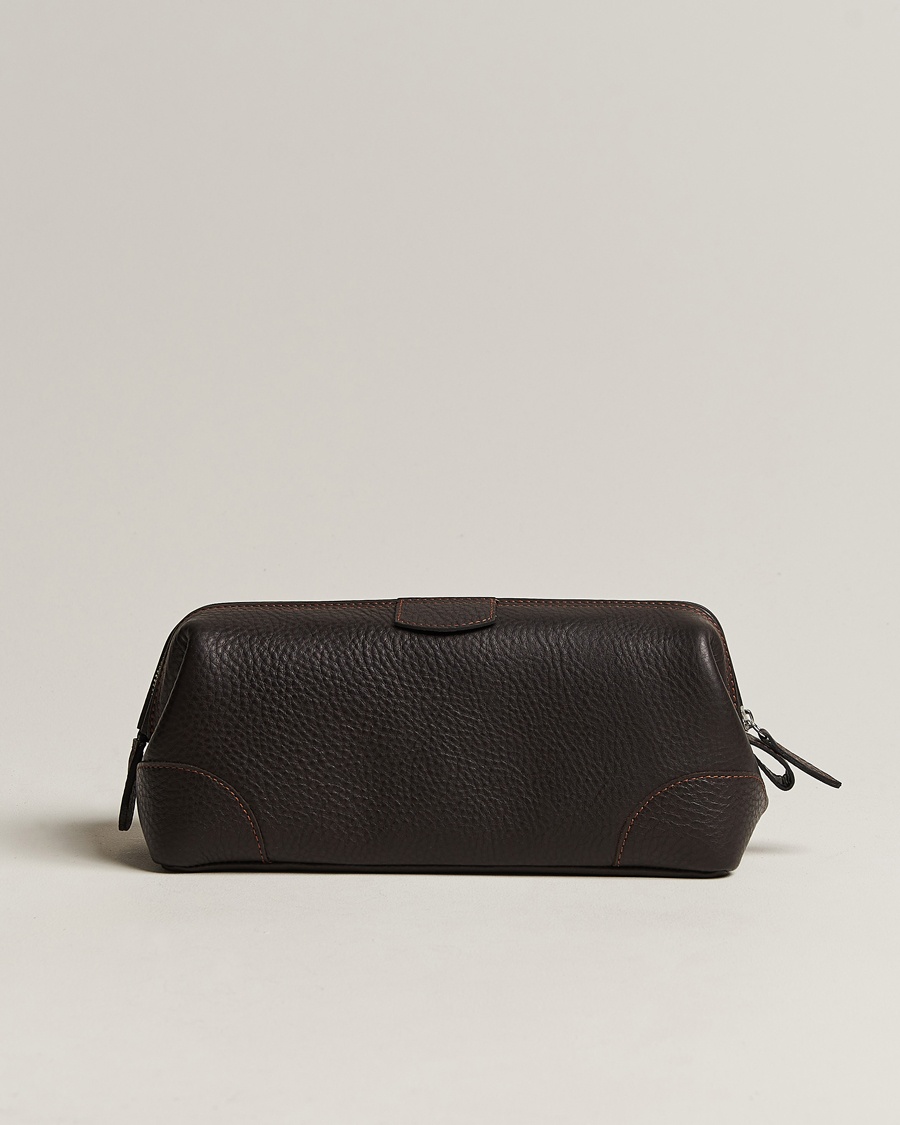 F. Hammann Large Washbag Dark Brown